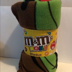 M&M'S Brown and Green Fleece Blanket